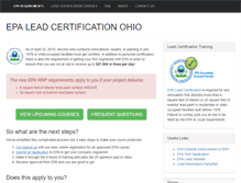 Tablet Screenshot of leadcertificationohio.com